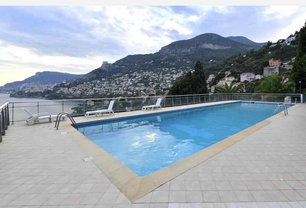Grand Bleu, Appartamento Vista Mare E Monaco 로퀴에브륀캡마르탱 외부 사진